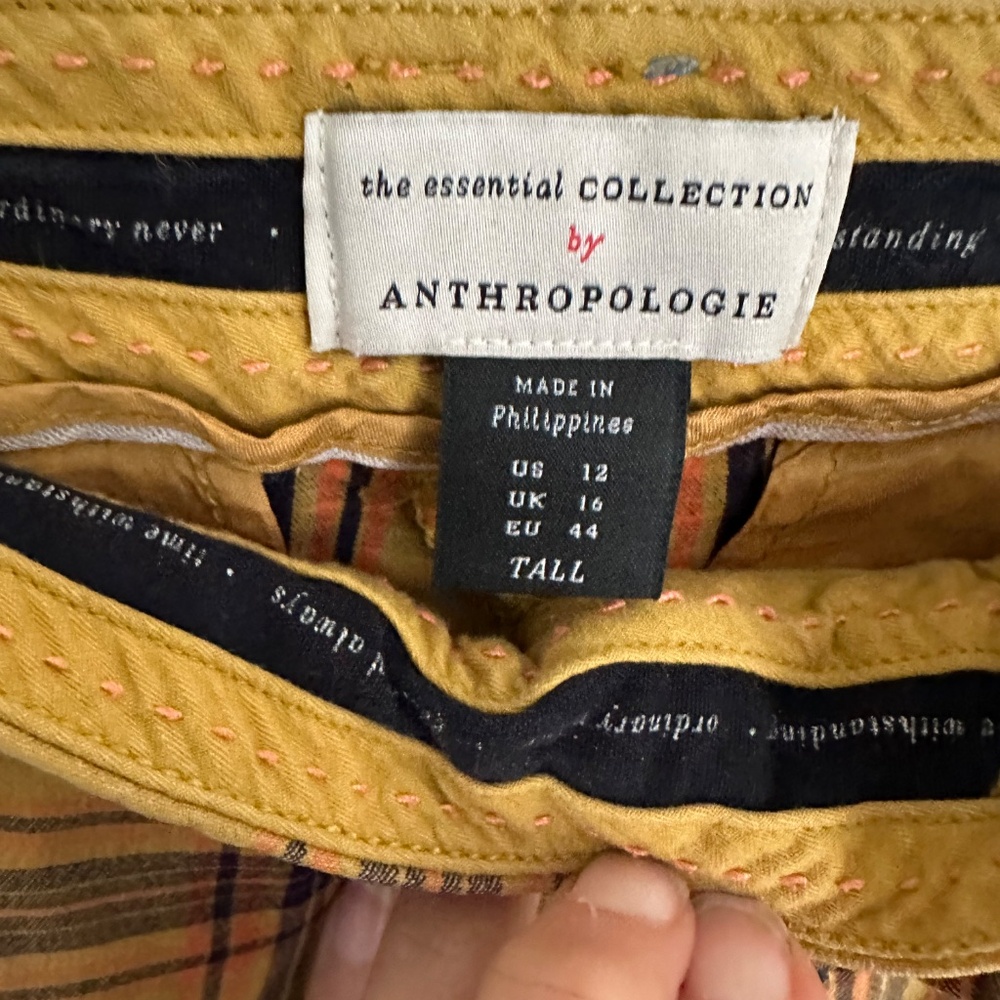 Anthropologie Plaid Pants by the Essential collection. - Picture 7 of 9